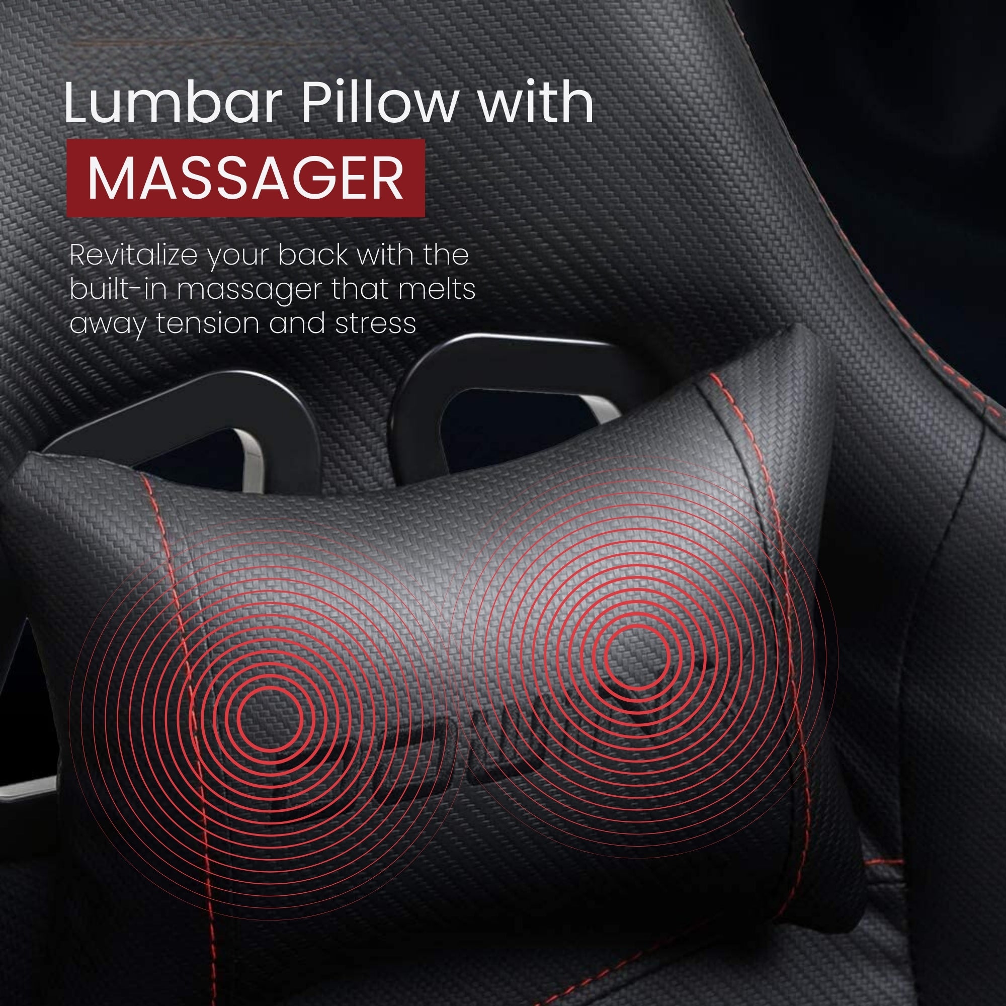 Dowinx Premium Leather Gaming Chair (Full Black Edition) | LinkArm | Massage Cushion | Footrest